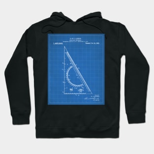 Architectural Engineer Patent - Graduation Office Art - Blueprint Hoodie